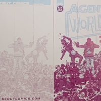 Agent of W.O.R.L.D.E Ashcan Preview - Cover - Magenta - Comic Printer Plate - PRESSWORKS - Filya Bratukhin