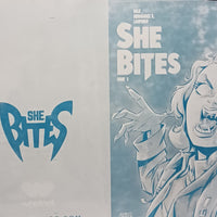 She Bites #1 - Webstore  Exclusive - Cover - Cyan - Comic Printer Plate - PRESSWORKS