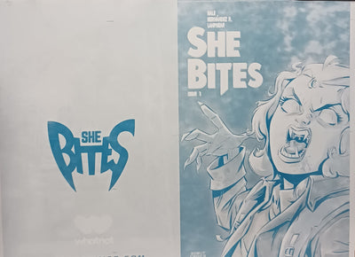 She Bites #1 - Webstore  Exclusive - Cover - Cyan - Comic Printer Plate - PRESSWORKS