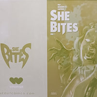 She Bites #1 - Webstore Exclusive - Cover -Yellow - Comic Printer Plate - PRESSWORKS