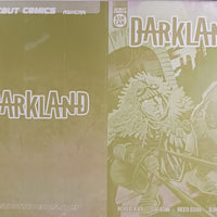 Darkland - Ashcan Preview - Framed Cover - Yellow - Comic Printer Plate - PRESSWORKS