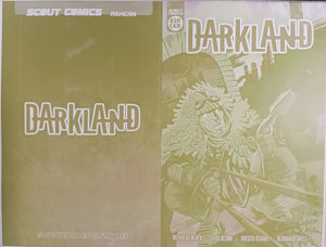 Darkland - Ashcan Preview -  Cover - Black - Comic Printer Plate - PRESSWORKS - Serg Acuna