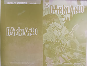 Darkland - Ashcan Preview - Framed Cover - Yellow - Comic Printer Plate - PRESSWORKS