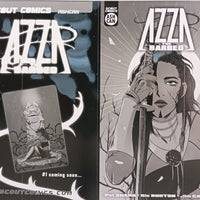 Azza The Barbed - Ashcan Preview -  Cover - Yellow - Comic Printer Plate - PRESSWORKS - Rio Burton