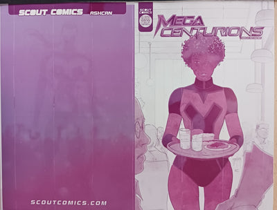 Mega Centurions Ashcan Preview - Cover - Magenta - Comic Printer Plate - PRESSWORKS