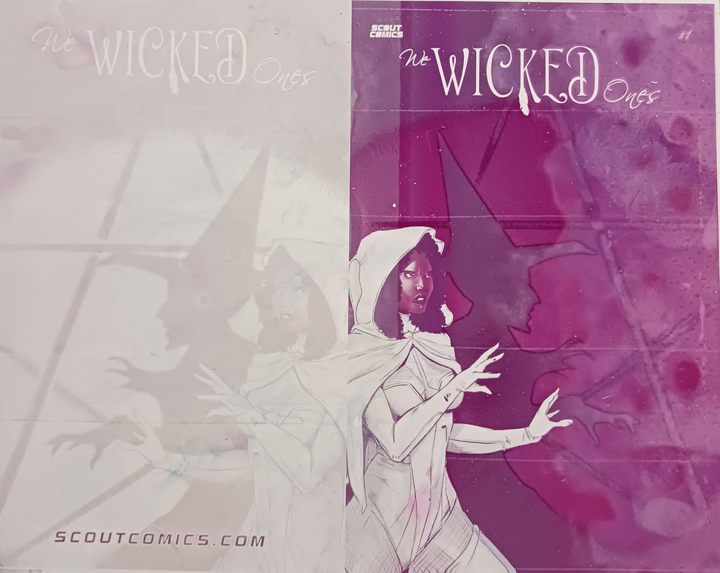We Wicked Ones #1 - 1:10 Retailer Incentive Framed Cover - Magenta - Printer Plate - PRESSWORKS - Comic Art