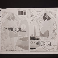 We Wicked Ones #1 - 1:10 Retailer Incentive Cover Framed Cover - Black - Printer Plate - PRESSWORKS - Comic Art