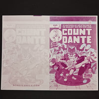 Count Dante #1 -  Webstore Exclusive Framed Cover - Marvel Homage - Magenta - Printer Plate - PRESSWORKS - Comic Art