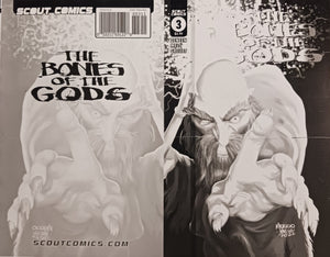 Bones of the Gods #3 - Cover Plate - Black - Printer Plate - PRESSWORKS - Comic Art - Mauricio Melo