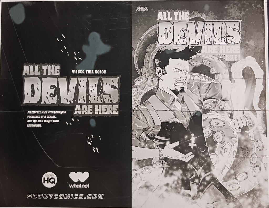 All The Devils Are Here #1 - Webstore Exclusive Cover - Black - Printer Plate - PRESSWORKS - Comic Art - Ralf Singh