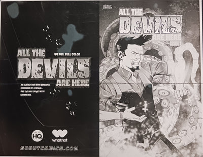 All The Devils Are Here #1 - Webstore Exclusive Cover - Black - Comic Printer Plate - PRESSWORKS - Comic Art - Ralf Singh