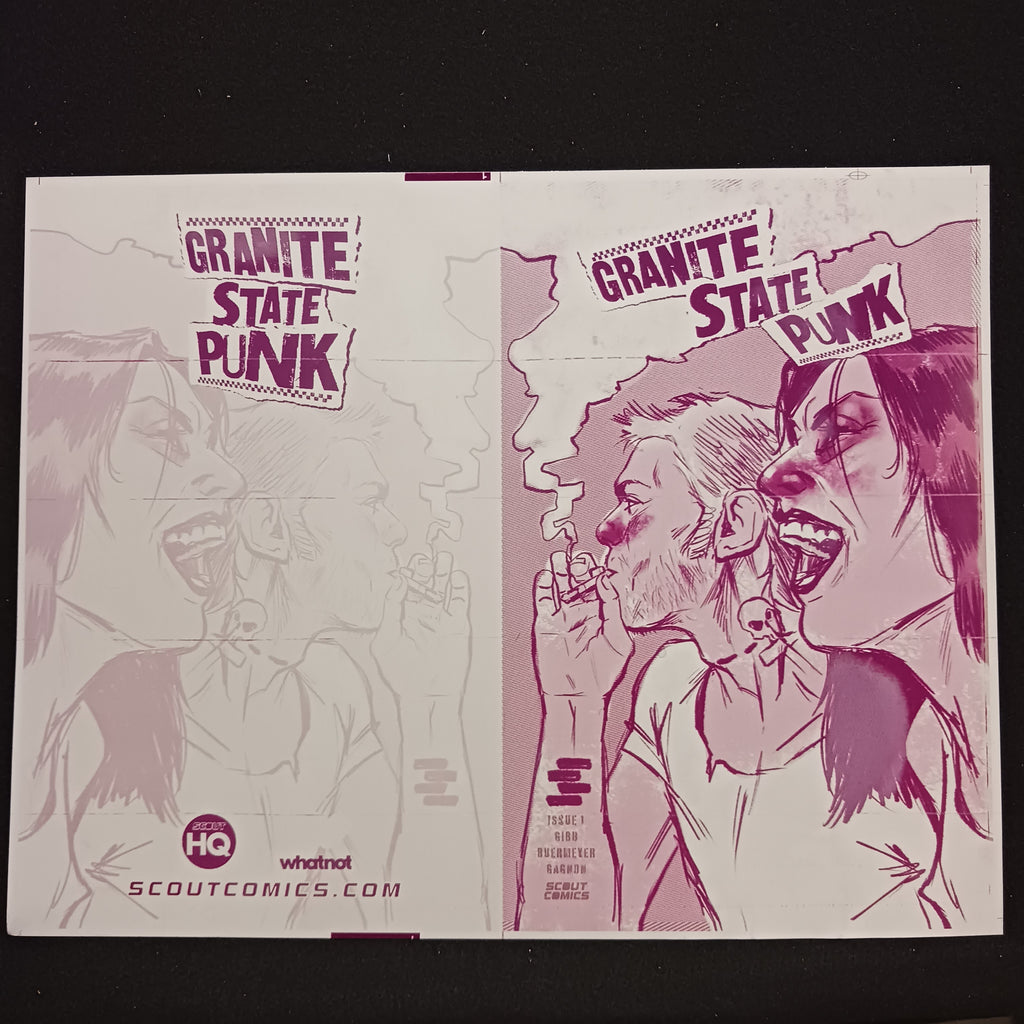 Granite State Punk #1 - Webstore Exclusive -  Cover - Magenta - Comic Printer Plate - PRESSWORKS