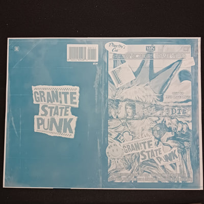 Granite State Punk #1 - VHS - Cover - Cyan - Comic Printer Plate - PRESSWORKS