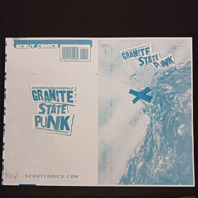 Granite State Punk #1 - 1:10 Retailer Incentive Cover - Cyan - Comic Printer Plate - PRESSWORKS -  Patrick Buermeyer