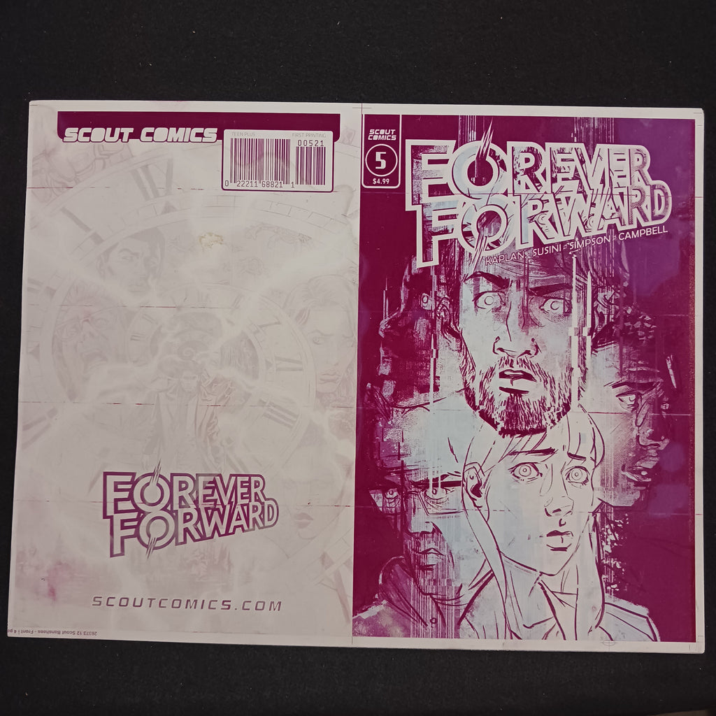 Forever Forward #5 - Cover B - Cover - Magenta - Comic Printer Plate - PRESSWORKS - Stefano Simeone