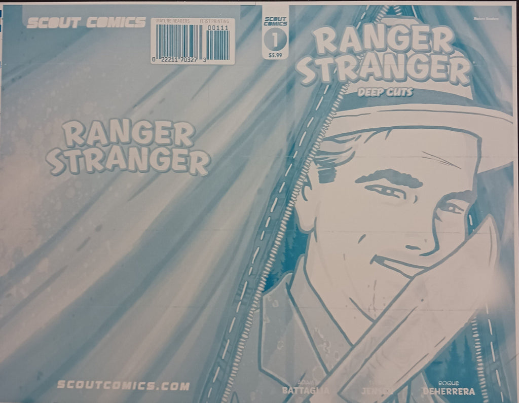 Ranger Stranger Deep Cuts #1 - Cover - Cyan - Comic Printer Plate - PRESSWORKS - Tyler Jensen