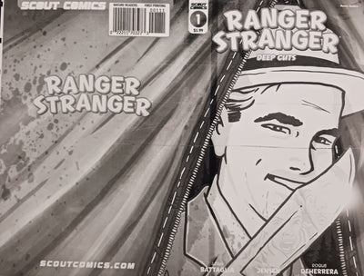 Ranger Stranger Deep Cuts #1 - Cover - Black - Comic Printer Plate - PRESSWORKS -  Tyler Jensen