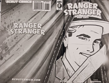 Ranger Stranger Deep Cuts #1 - Cover - Black - Comic Printer Plate - PRESSWORKS -  Tyler Jensen