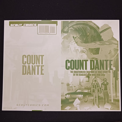 Count Dante #1 - Cover - Yellow - Comic Printer Plate - PRESSWORKS - Cary Nord