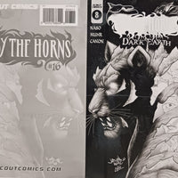 By The Horns: Dark Earth #8 - Black - Printer Cover Plate - PRESSWORKS - Jason Muhr
