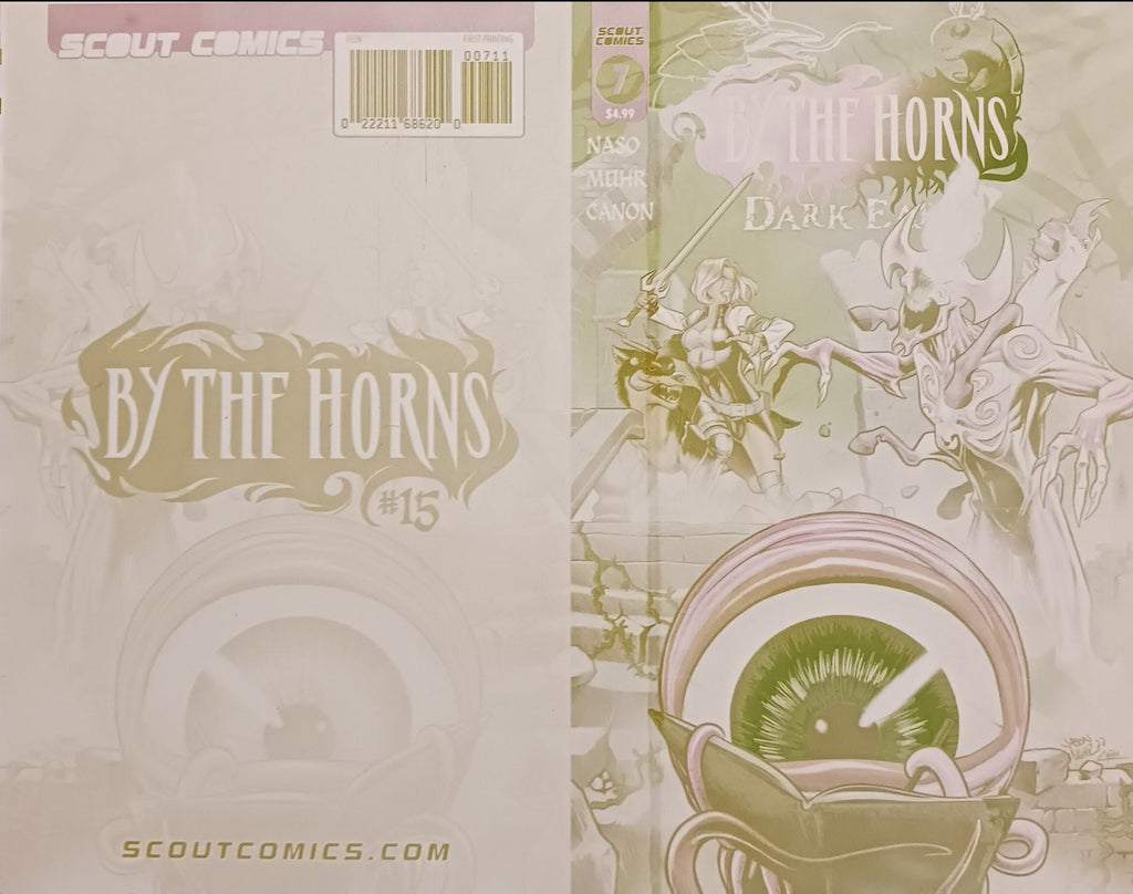 By The Horns: Dark Earth #7 - Yellow - Printer Cover Plate - PRESSWORKS - Jason Muhr