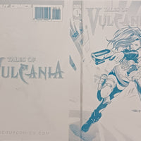 Tales of Vulcania #1 - Cover A Plate - Cyan - Printer Plate - PRESSWORKS - Comic Art - Matteo Leoni