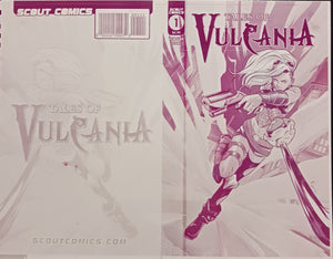Tales of Vulcania #1 - Cover - Magenta - Comic Printer Plate - PRESSWORKS - Matteo Leoni