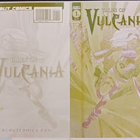 Tales of Vulcania #1 -  Cover - Yellow - Comic Printer Plate - PRESSWORKS - Matteo Leoni