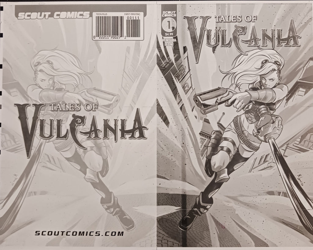 Tales of Vulcania #1 - Cover A Plate - Black - Printer Plate - PRESSWORKS - Comic Art - Matteo Leoni