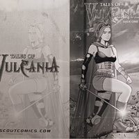 Tales of Vulcania #1 - Webstore Exclusive - Cover - Black - Comic Printer Plate - PRESSWORKS - Ralf Singh