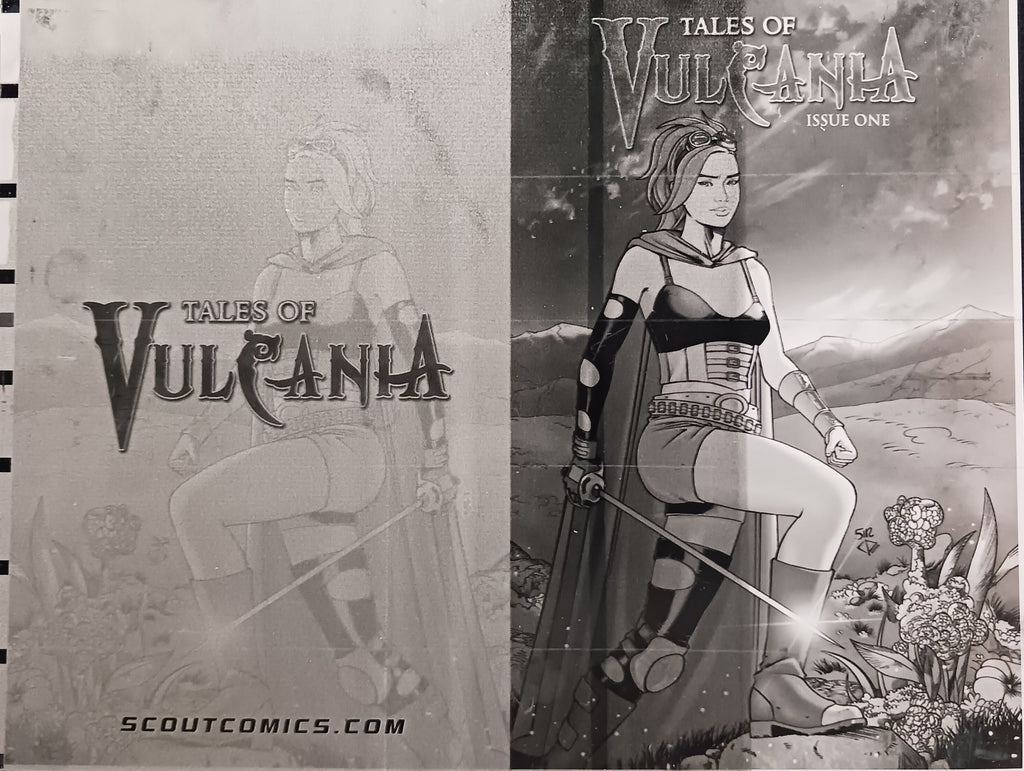 Tales of Vulcania #1 - Webstore Exclusive - Cover - Black - Comic Printer Plate - PRESSWORKS - Ralf Singh