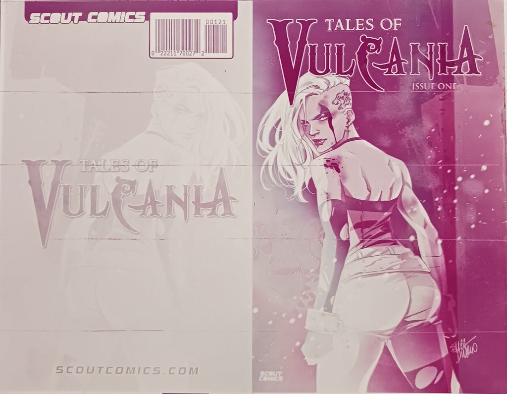 Tales of Vulcania #1 - 1:10 Retailer Incentive - Cover - Magenta - Comic Printer Plate - PRESSWORKS - Erica D’Urso