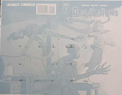Deadfellows #1 - Cover Plate - Cyan - Printer Plate - PRESSWORKS - Comic Art - Ramiro Borallo