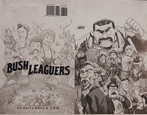 Bush Leaguers #1 - Webstore Exclusive Cover - Black - Printer Cover Plate - PRESSWORKS - Joe Flood