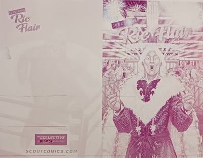 Codename Ric Flair: Magic Eightball #1 - Variant -  Cover - Magenta - Comic Printer Plate - PRESSWORKS - Baggs Brothers