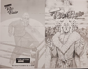 Codename Ric Flair: Magic Eightball #1 - Collective Variant Cover Plate - Black - Printer Plate - PRESSWORKS - Comic Art