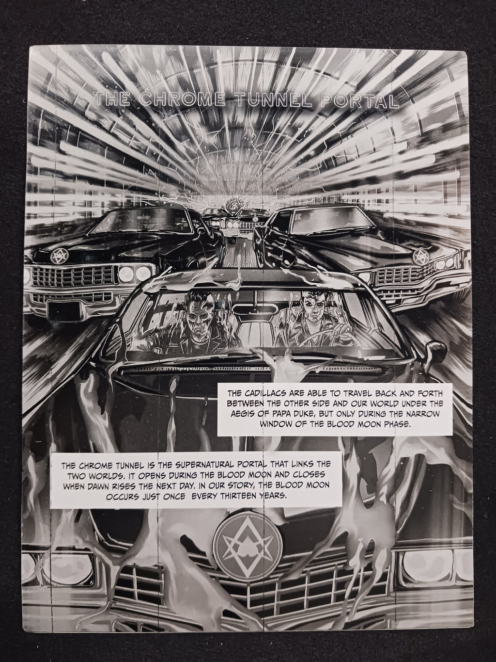 Night of the Cadillacs Magazine - Page 3  - PRESSWORKS - Comic Art - Printer Plate - Black