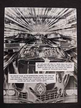 Night of the Cadillacs Magazine - Page 3  - Black - Comic Printer Plate - PRESSWORKS