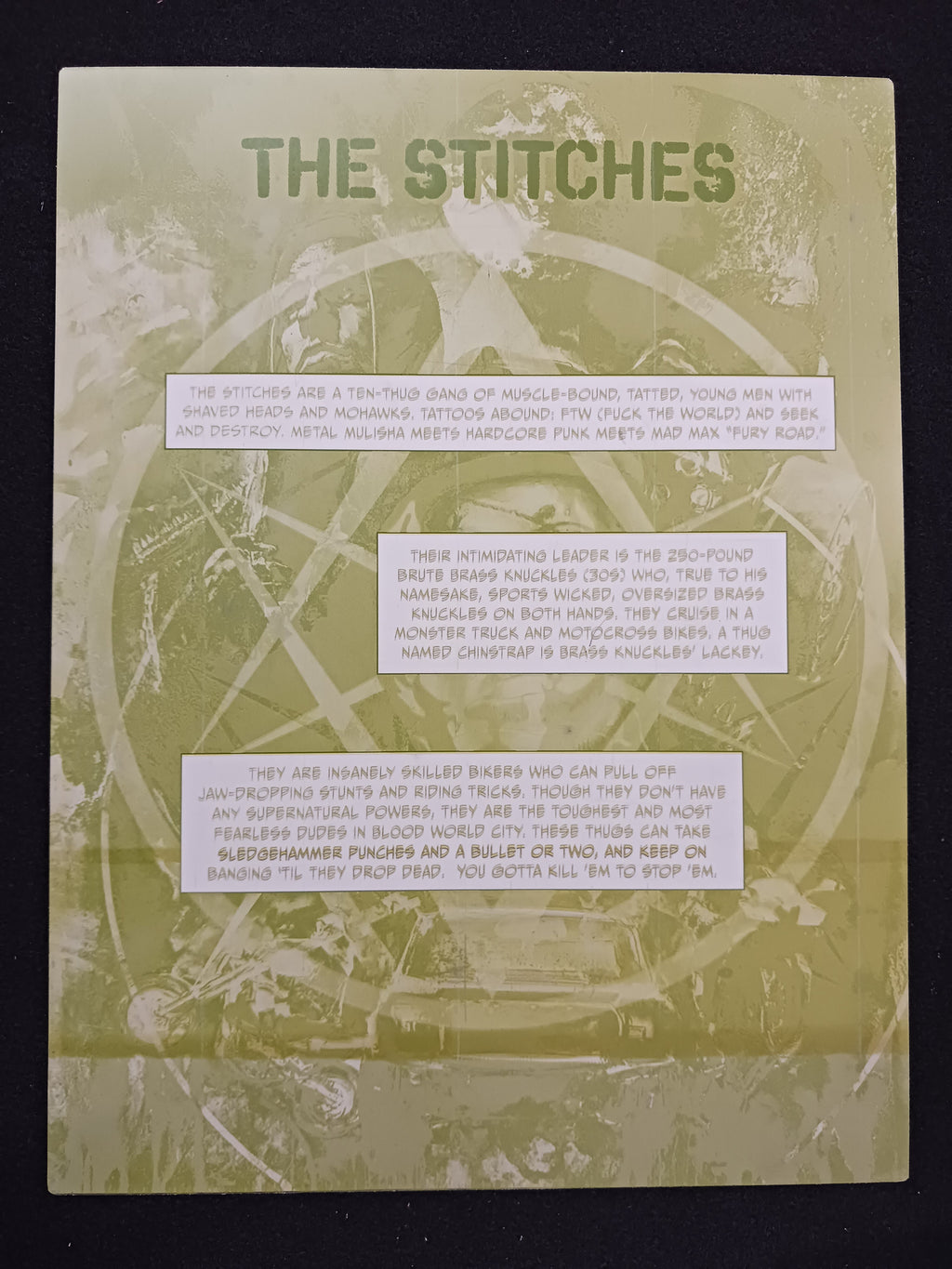 Night of the Cadillacs Magazine - Page 24  - Yellow - Comic Printer Plate - PRESSWORKS
