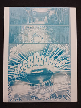 Night of the Cadillacs Magazine - Page 33  - Cyan - Comic Printer Plate - PRESSWORKS