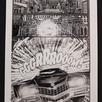 Night of the Cadillacs Magazine - Page 33  - PRESSWORKS - Comic Art - Printer Plate - Black