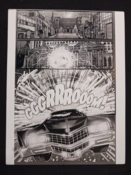 Night of the Cadillacs Magazine - Page 33  - Black - Comic Printer Plate - PRESSWORKS