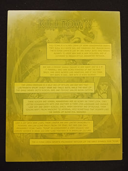 Night of the Cadillacs Magazine - Page 22 - Yellow - Comic Printer Plate - PRESSWORKS