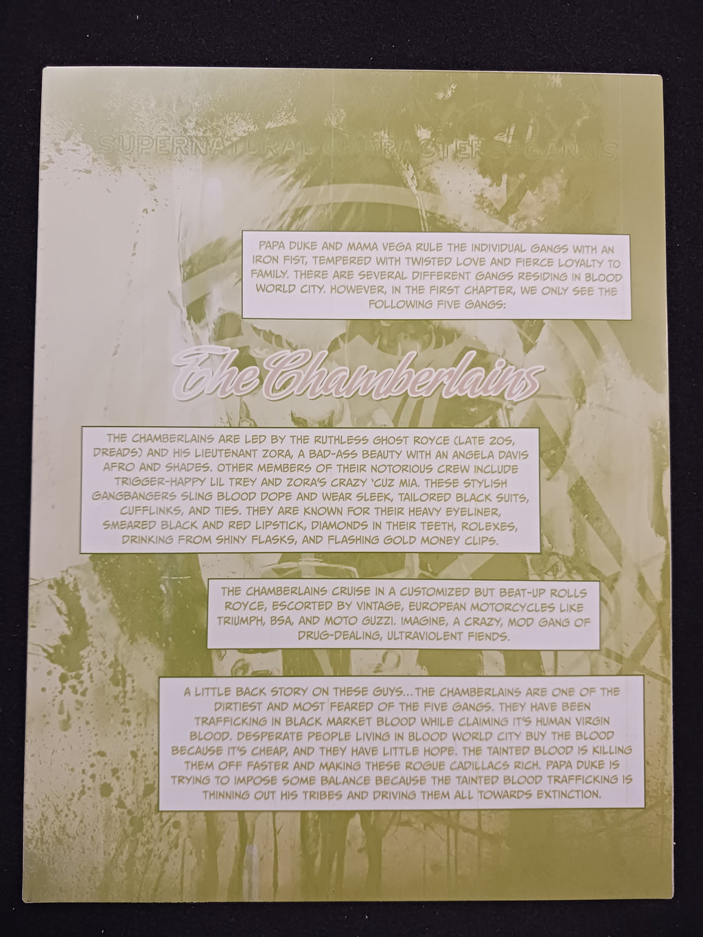 Night of the Cadillacs Magazine - Page 10 - PRESSWORKS - Comic Art - Printer Plate - Yellow