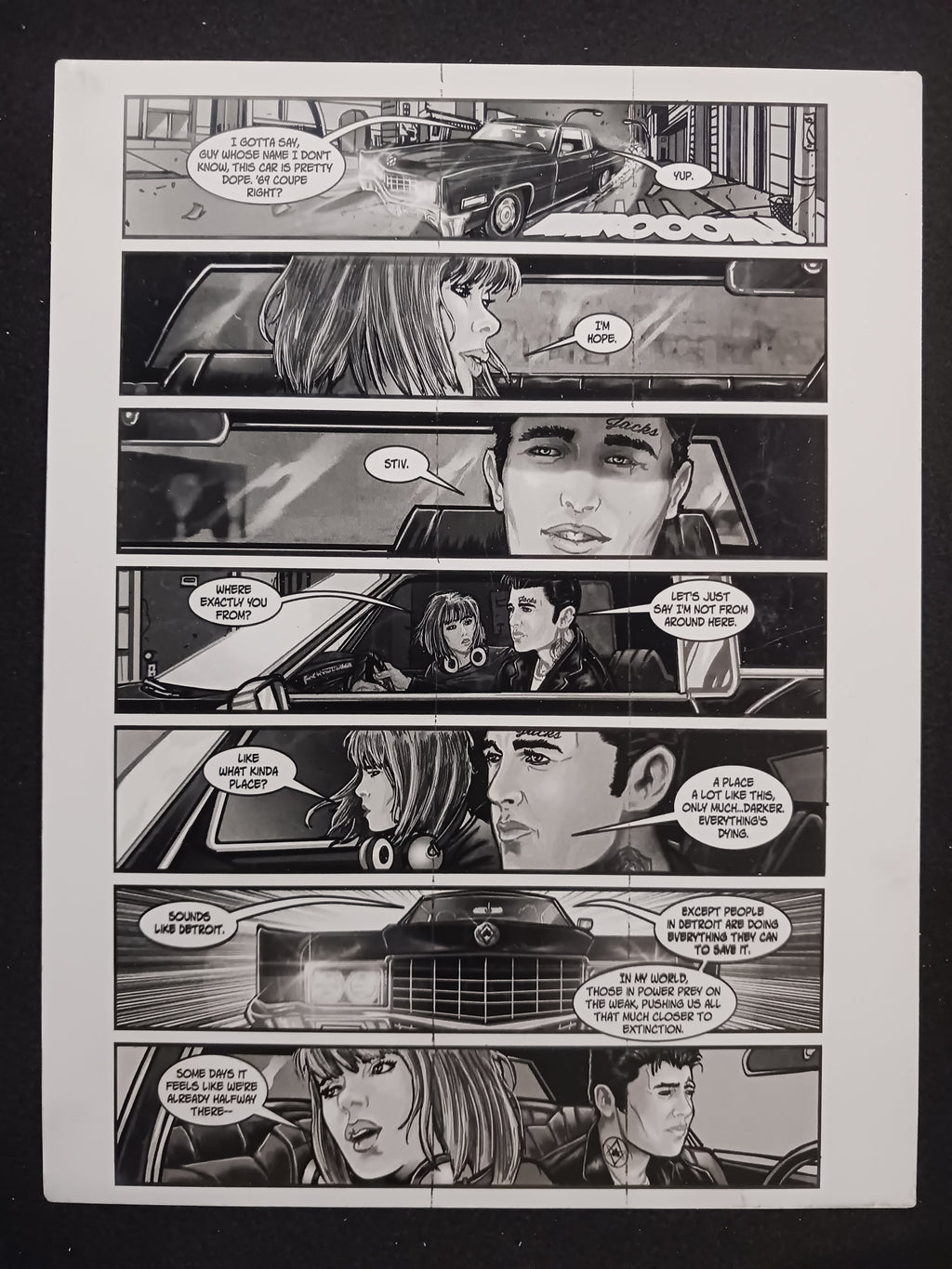 Night of the Cadillacs Magazine - Page 55 - Black - Comic Printer Plate - PRESSWORKS