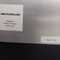 Night of the Cadillacs Magazine - Page 55 - Black - Comic Printer Plate - PRESSWORKS
