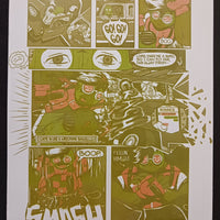 Thud Double Vision  Magazine - Page 14 - PRESSWORKS - Comic Art - Printer Plate - Yellow