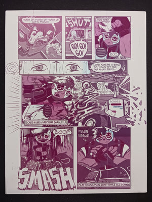 Thud Double Vision Magazine - Page 14 - PRESSWORKS - Comic Art - Printer Plate - Magenta