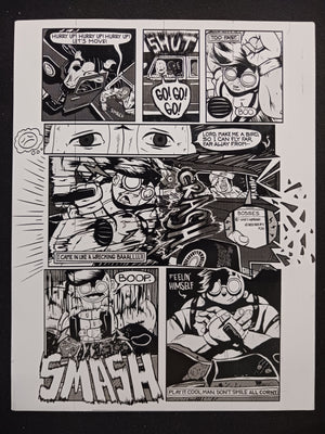 Thud Double Vision Magazine - Page 14 - PRESSWORKS - Comic Art - Printer Plate - Black