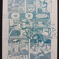 Thud Double Vision Magazine - Page 14 - PRESSWORKS - Comic Art - Printer Plate - Cyan